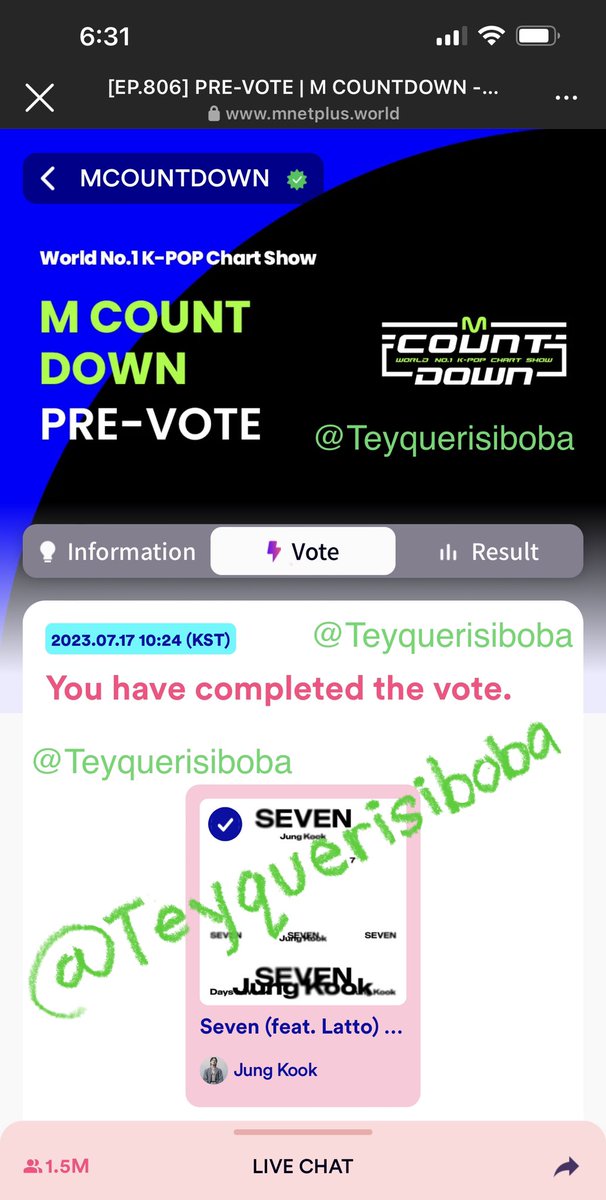 teyquerisiboba's tweet photo. @lilac_gojo #jungkook #JungKook_Seven #mnet #latto https://t.co/BXZb7JmJ9A