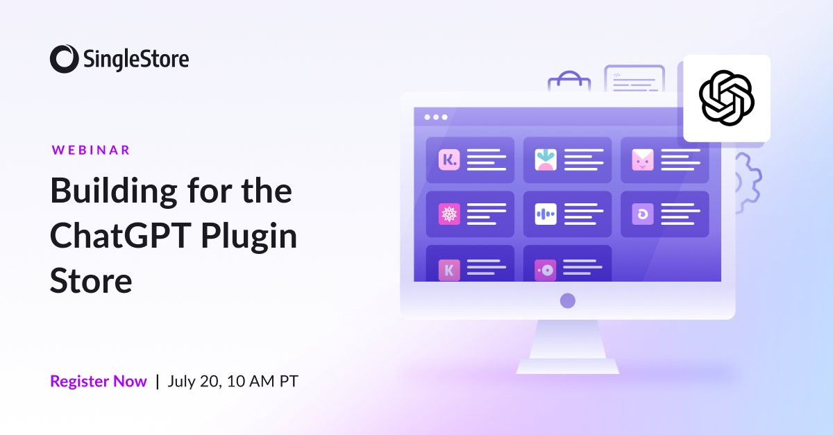 SingleStoreDB's tweet image. Join our CMO, @madhukarkumar and Yaroslav Demenskyi, our Growth Engineer for an exciting and informative webinar on July 20th at 10am PT where we&apos;ll dive deep into the world of #ChatGPT plugins. 

Have you registered yet? 👉 bit.ly/3NH28KM 

#AI #SingleStoreDB #GPT