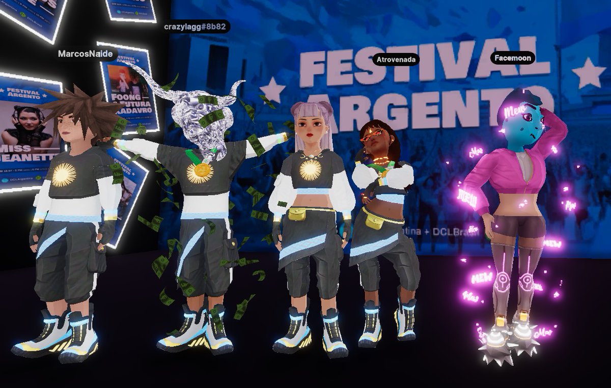 Happening now ✨✨✨ Festival Argento

<a href="/DCL_Brasil/">DecentralandBrasil</a> <a href="/MarcosNaide/">Marcos Naide 🪽</a> <a href="/TomTarno/">TomTarno ⌀</a> @Meyara_DCL
<a href="/DCL_Argentina/">Decentraland Argentina</a> <a href="/decentraland/">Decentraland</a> @atrovenado <a href="/atrovenada/">Atrovenada</a> <a href="/vendetta_dcl/">VeNdetta</a> @crazy_lagg <a href="/Facemoons/">Facemoon</a>