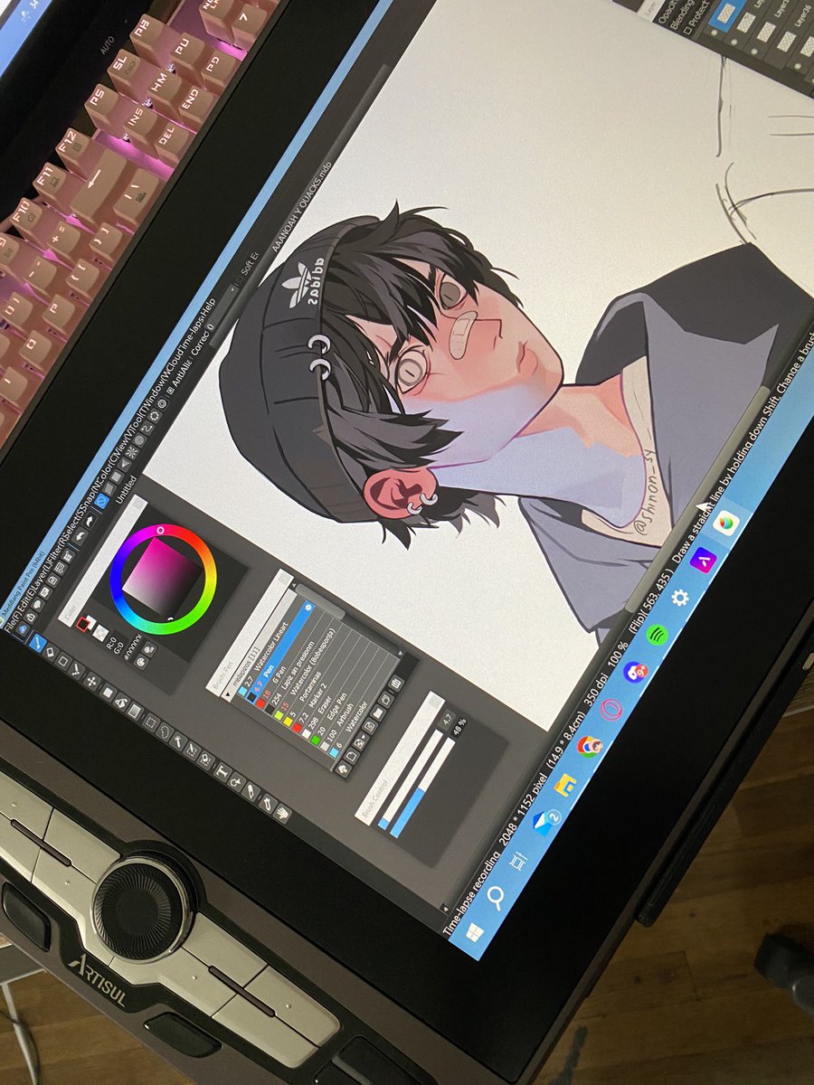 ShinonSY's tweet photo. Wip~~~ 
Quackity fucboi

#art #Quackity #quackityart #qsmp https://t.co/DRpz5e8XnJ