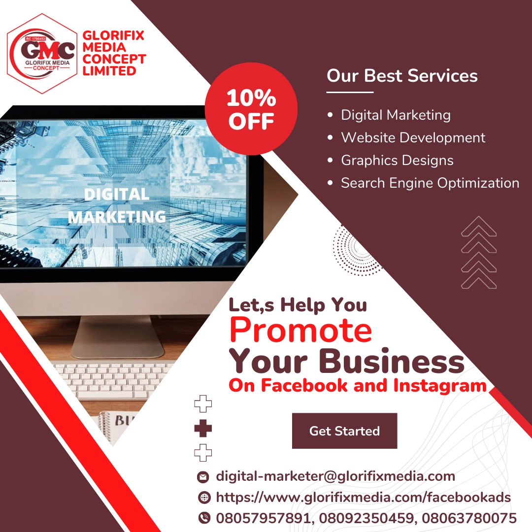 Your website is your online identity. Make sure it reflects your brand and vision with our professional website design services. Visit our website and get a free quote today. glorifixmedia.com #webdesign #abuja #BusinessGrowth