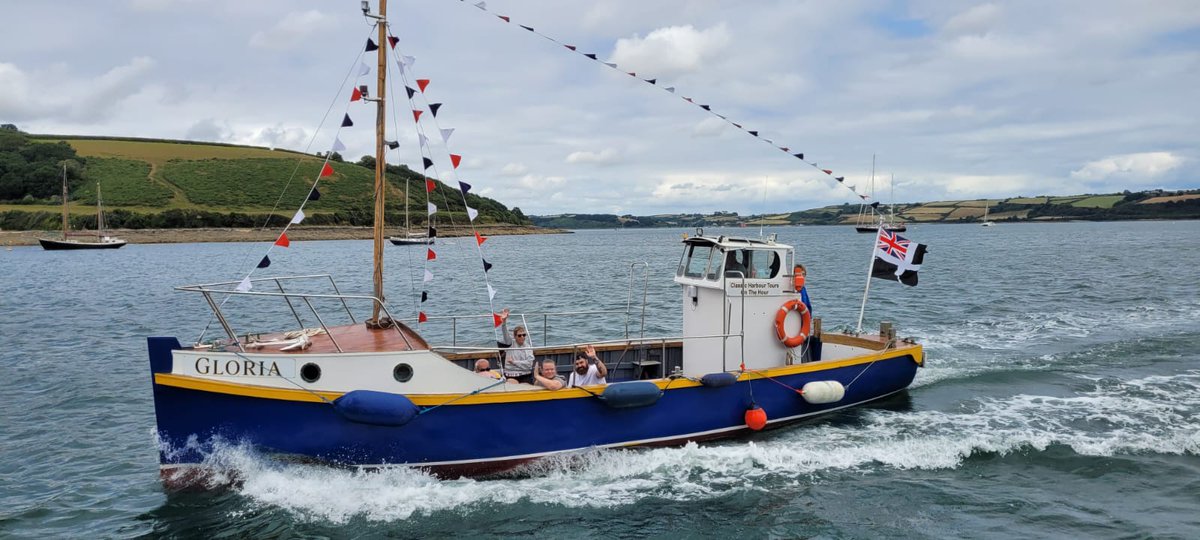 CruisesKernow's tweet photo. Our Gloria #Gloria #boattours #princeofwalespier #falmouth #lovefalmouth #harbourtours #fishing #privatecharters #cornwall #riverfal #falmouthharbour https://t.co/0XbDTGodJh