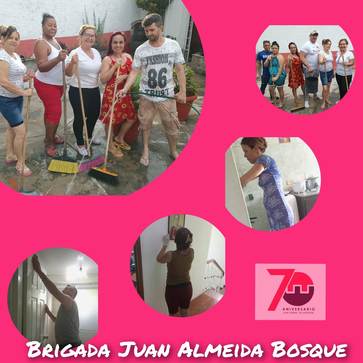 La Brigada Juan Almeida Bosque en actividades en saludo al 26 de julio. Como la generación del Centenario siempre de Victorias en Victorias!!!🇻🇪🇨🇺
#70Moncada 
#ConTodosLaVictoria