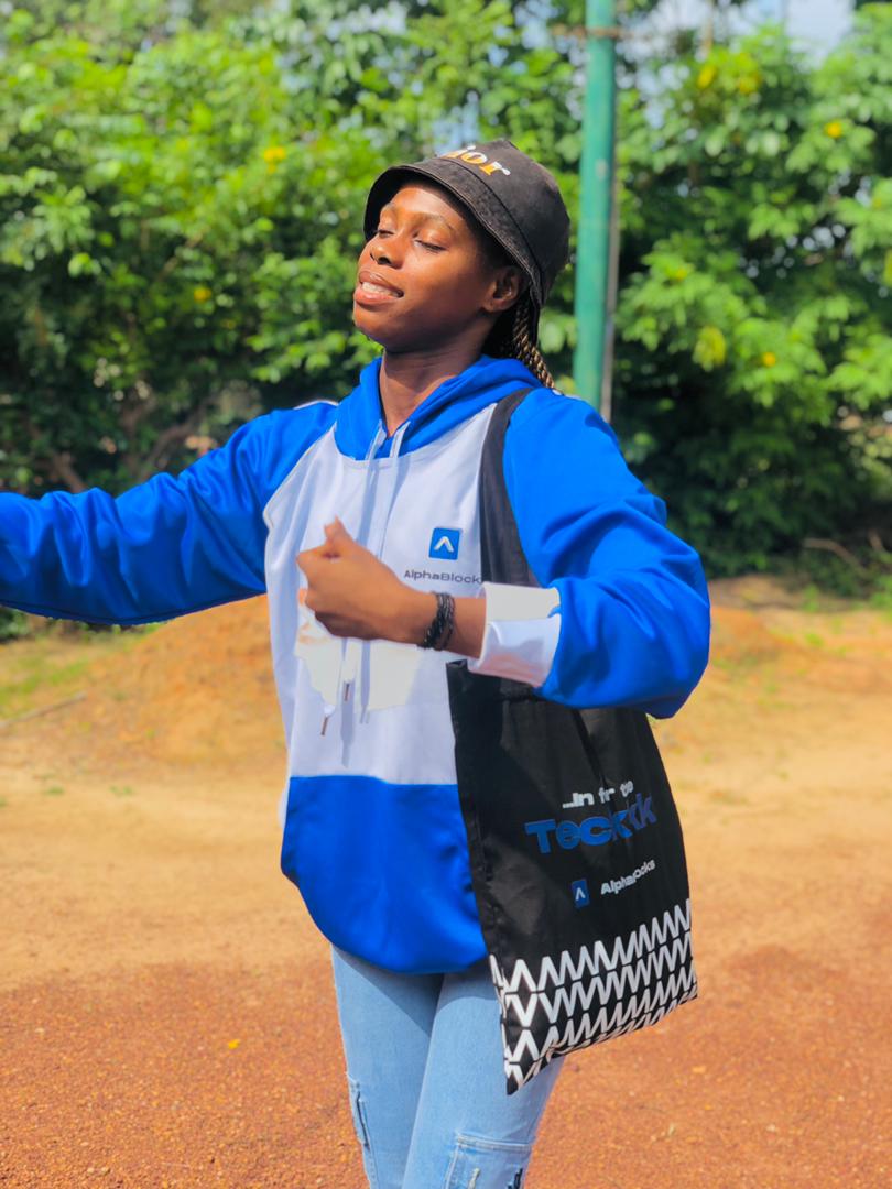 EzeobiSoma1's tweet photo. I participated in the Alphablock's cohort, which lasted for 2 weeks,
There's was a quiz at the end, and I emerged as the bestπ
I received @AlphaBlocksTech merch as a reward.
Thank you, @AlphaBlocksTech
Thank you @NdukaAnthonyA you impacted beyond words.
#ACIV #alphablockstech https://t.co/qoUsdOu15x