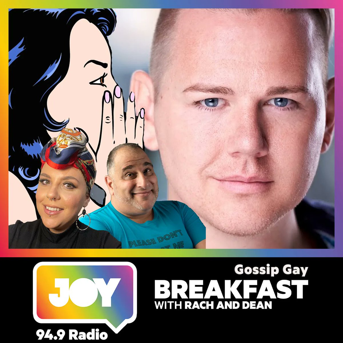 deanarcuri's tweet photo. Rach & I are getting all the LGBTQ+ goss around the @JOY949 water cooler with Joel King-Mayne on this mornings #JOYBreakfast, so get your earholes ready for their very own #GossipGay.
Do you feel the Rush?
Listen in via @iHeartRadio & #StartWithUs https://t.co/eYB8J8ulMJ