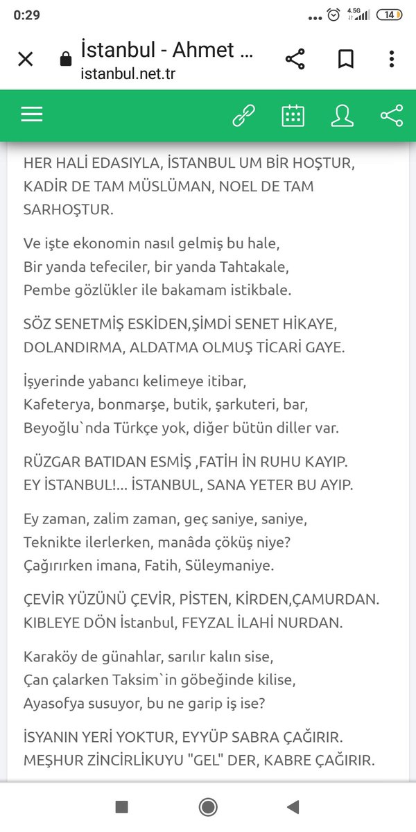 @AlperenTim @TSipahiler İstanbul deyince hep bu şiiri hatırlarım;