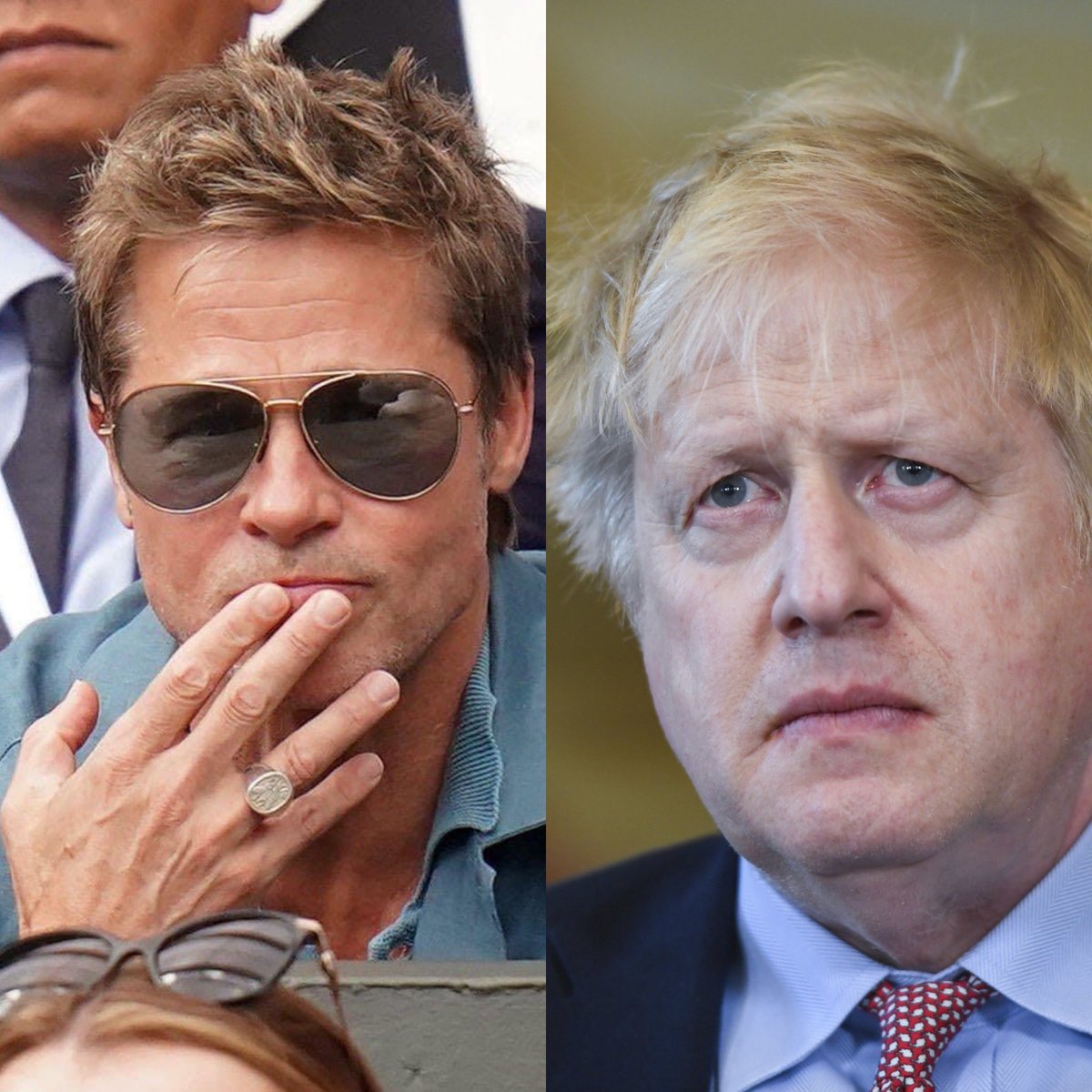 James Melville on Twitter "Brad Pitt and Boris Johnson are both 59