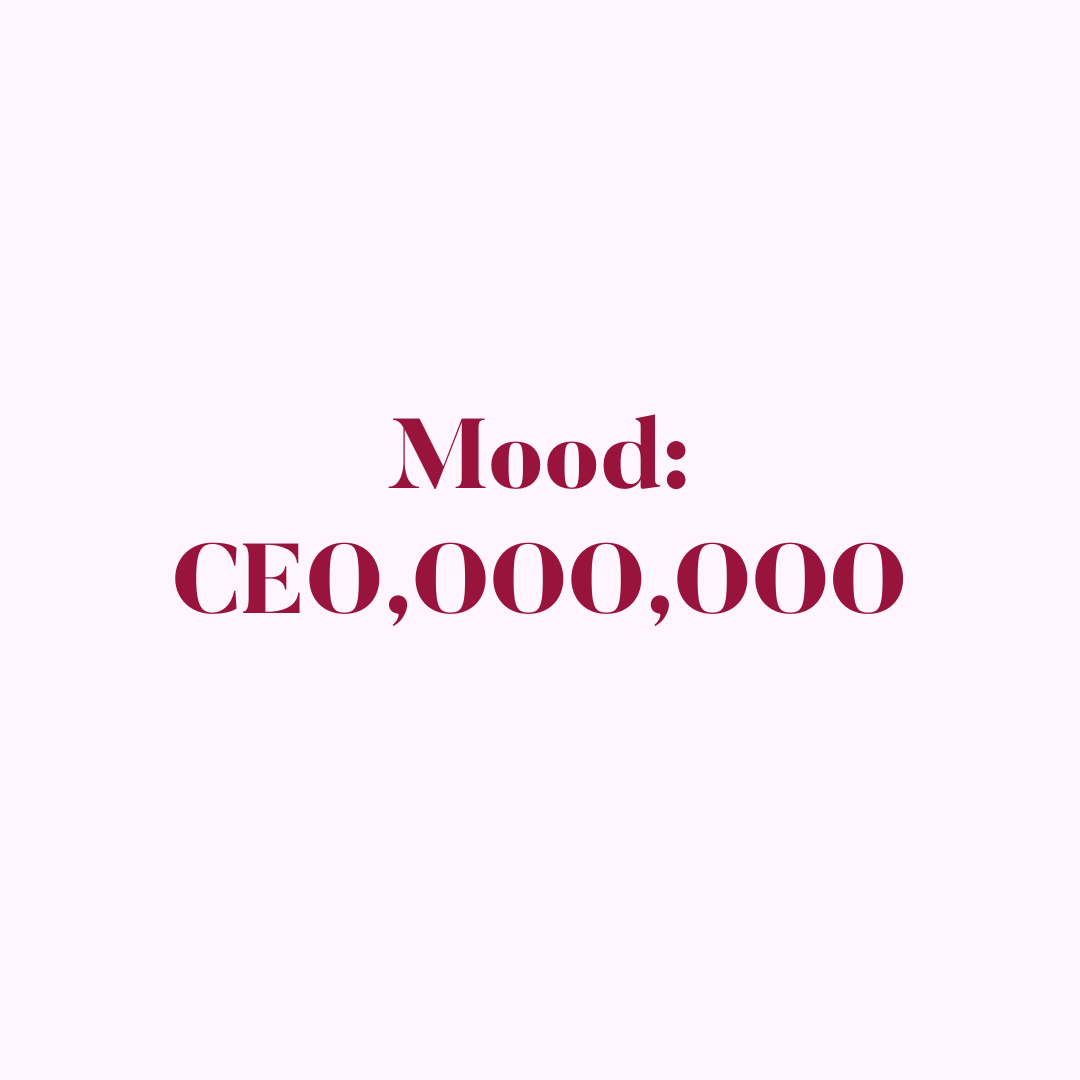 Monday Mood: CEO,000,000. As a freelancer, what does your Monday look like? Is it your CEO day? By that, we mean working on your business strategy, sales pipeline, invoicing, goal tracking. 

#mondaymantra #mondaymotivation #knowyourworth #moneytips #freelancer #freelancerate #bu