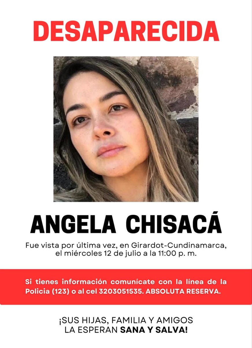 CAROMONTOYAM's tweet photo. Su familia pide divulgar. Cualquier información es importante. Gracias. https://t.co/WqPMT6dWOe