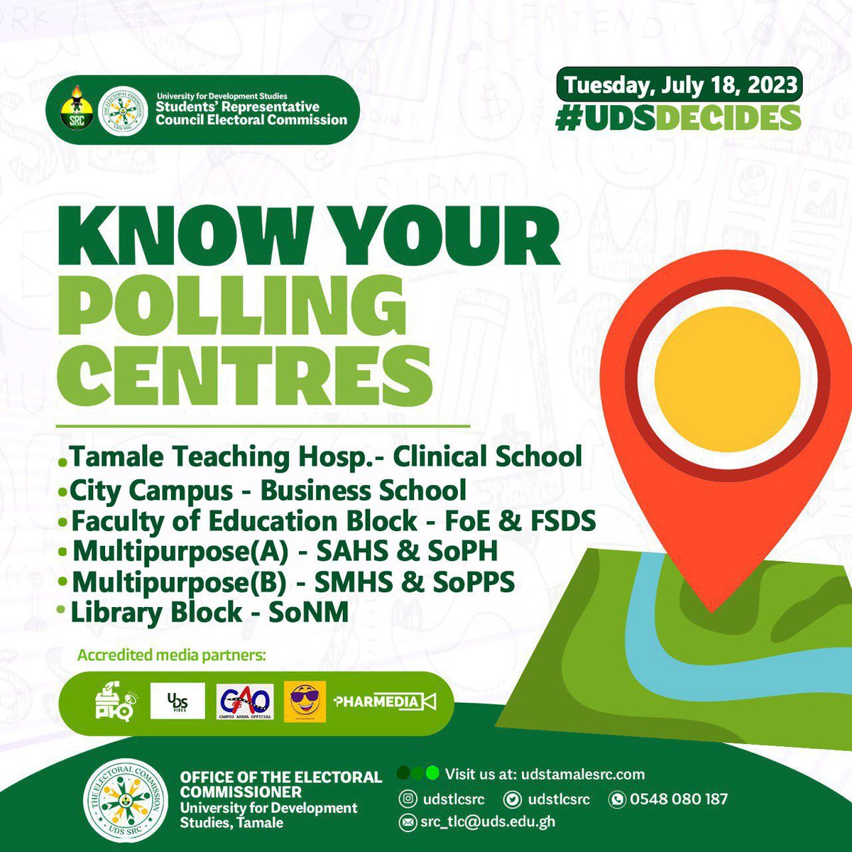 udsvibes's tweet photo. Know Your Polling Centres.
#UDSDecides
@udssrcec_tlc https://t.co/H0aapiPEoo