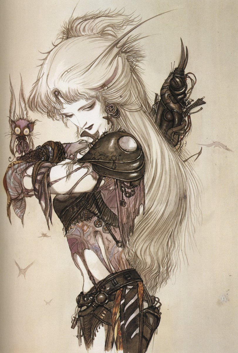 Artwork by Japanese artist Yoshitaka Amano from his book titled