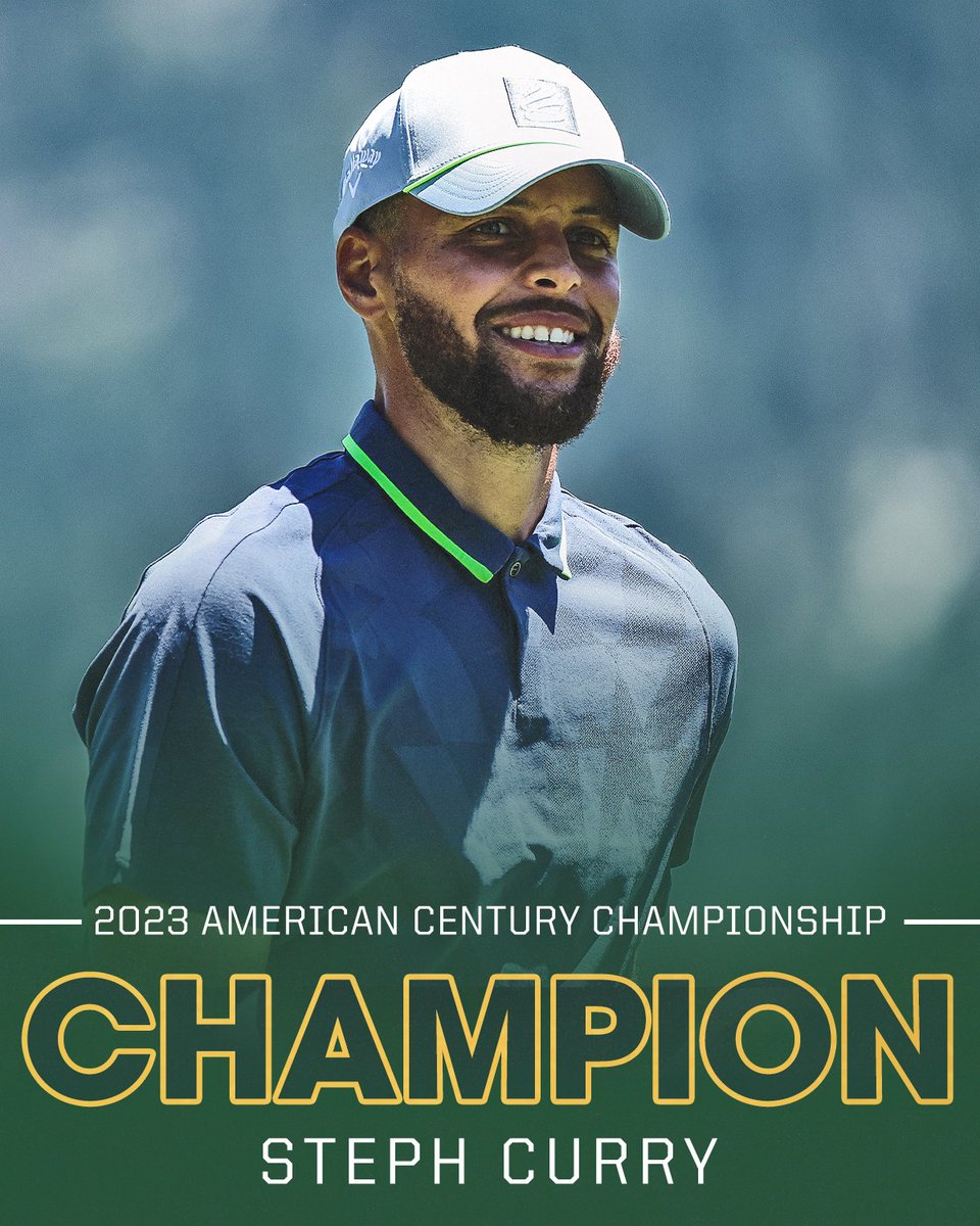 Steph Curry gets it done! 🔥

He becomes just the second basketball player to ever win the <a href="/ACChampionship/">American Century Championship</a>.