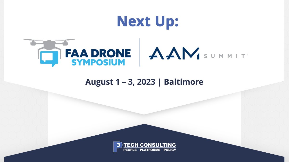 Wondering what’s new and coming up for drones and AAM in the US? Don’t miss @FAANews and @AUVSI’s 2-in-1 Drone Symposium & AAM Summit, Aug 1-3 in Baltimore. The content should be enlightening and the crab cakes excellent. Hope to see you there! 🤩 https:thefutureofflight.org