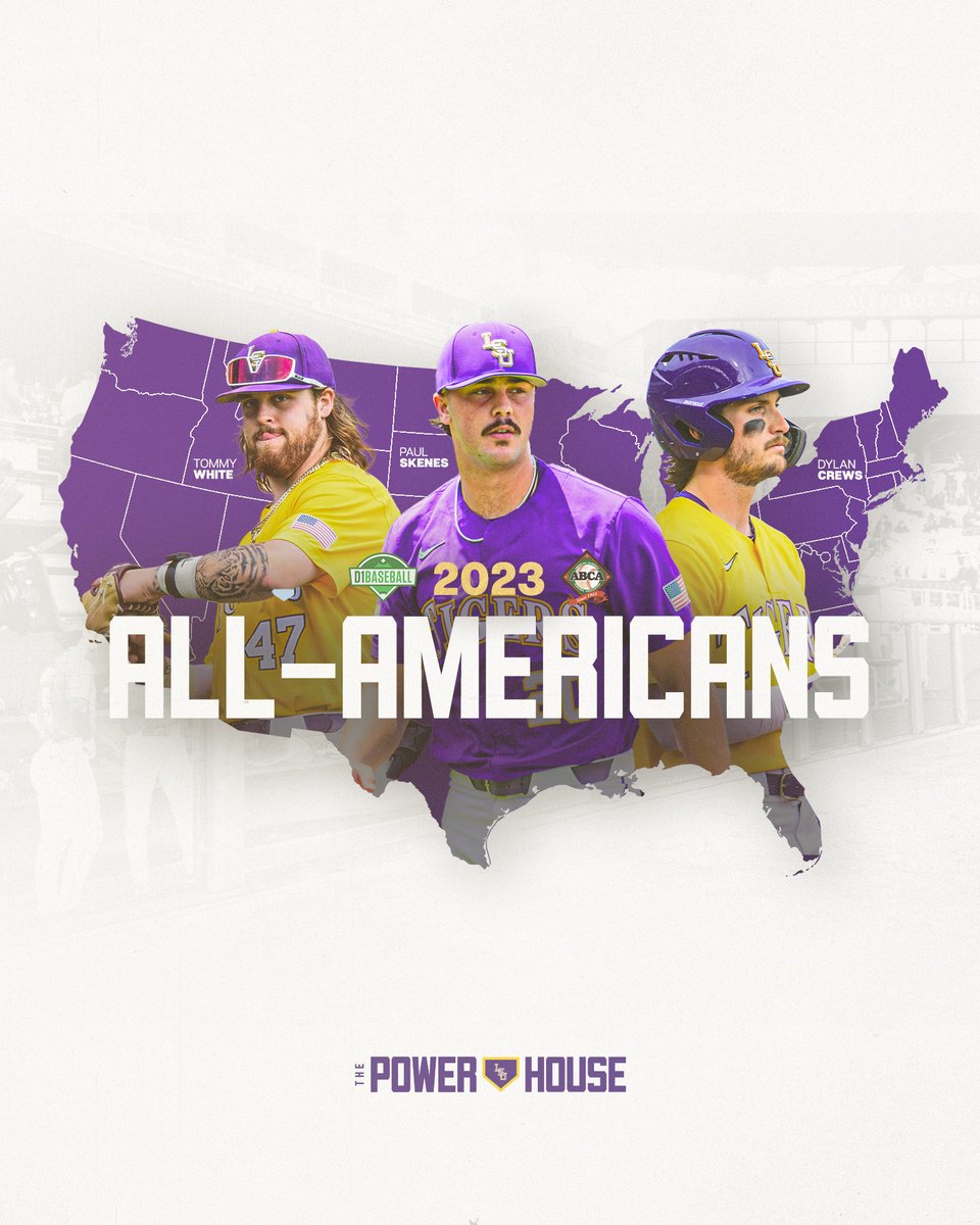 LSUbaseball's tweet photo. Even MORE All-America Honors for these three!

🔗 https://t.co/vMD0N0hROC https://t.co/zQzSfz7og6
