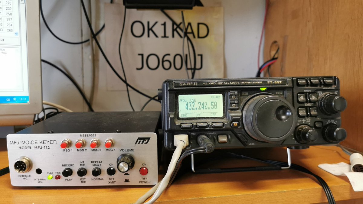 _OK1KAD_'s tweet photo. Sunday Czech Activity Contest
23cm 12 QSO's
70cm 40 QSO's
2m 73 QSO's
Tnx 73!
#OK1KAD #hamradio #yeasu #FT897 #radioamateur #radioamatori #antenna #vhf #uhf #shf #hamworld #qrz https://t.co/OcSMrW89LI