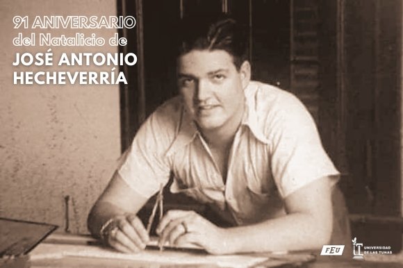 FEUdelaULT's tweet photo. Un día como hoy pero del año 1932, nace José Antonio Echeverría Bianchi, un indiscutible líder estudiantil que desde el mismo día 10 de marzo de 1952, en la demanda de armas de la FEU para combatir el golpe de estado, enfrentamiento a la dictadura de Batista. https://t.co/3IyEnBNWcE