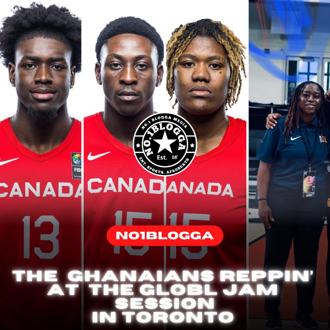 no1blogga's tweet photo. #no1blogga Ghana flying high in Toronto 🏀 

The #GLOBLJAM basketball tourney is going down in Toronto

With 3 Ghanaians representing @CanBball 
and 1 Ghanaian Coaching 
@EnochBoakye11 |  
Nana Owusu-Anane |
@Phillipinakyei1 |
@Coach_LeeAnna | 
@theBAL (Africa)  coaching staff https://t.co/xbZm5Hr1bw