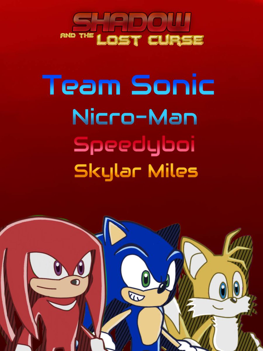 LeandroGhost09's tweet photo. Finally! After so long the cast of #ShadowAndTheLostCurse is finally complete!!!! Thanks to all the ones who joined and to those who showed interest in the project! Recording of the first episode will start soon!!!!

#ShadowTheHedgehog #SonicTheHedgehog #SonicFanProject https://t.co/XdnxtUyrgA