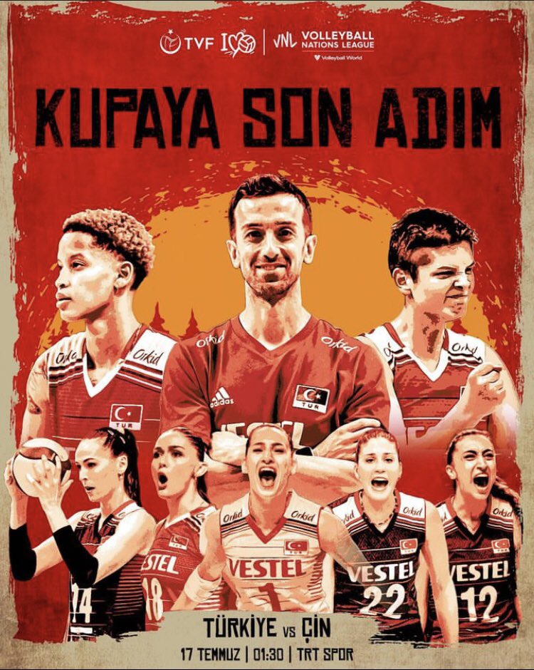 Başarılar #FileninSultanları 🇹🇷🏐 

Artık kupayı kaldırma vakti…🏆

Şansınız bol,her vuruşunuz sayı olsun.

#VNL2023 #bizvoleybolülkesiyiz
