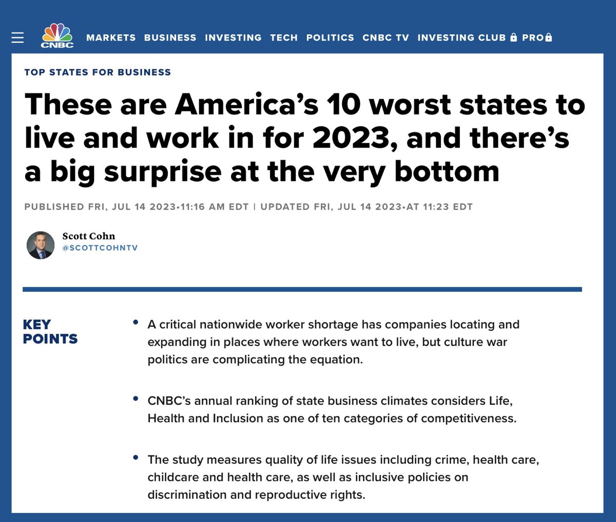 Terminal Precedents on Twitter "RT “2023’s Worst States
