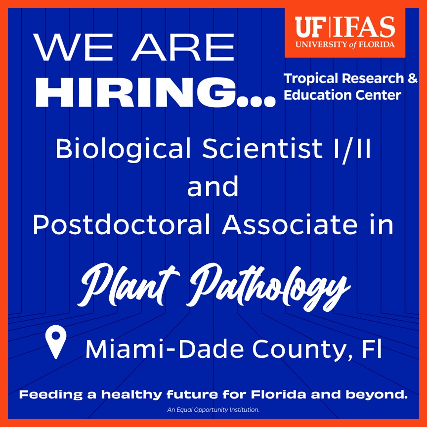 We are hiring!
explore.jobs.ufl.edu/en-us/search/?…

#PlantPathology #DadeCounty