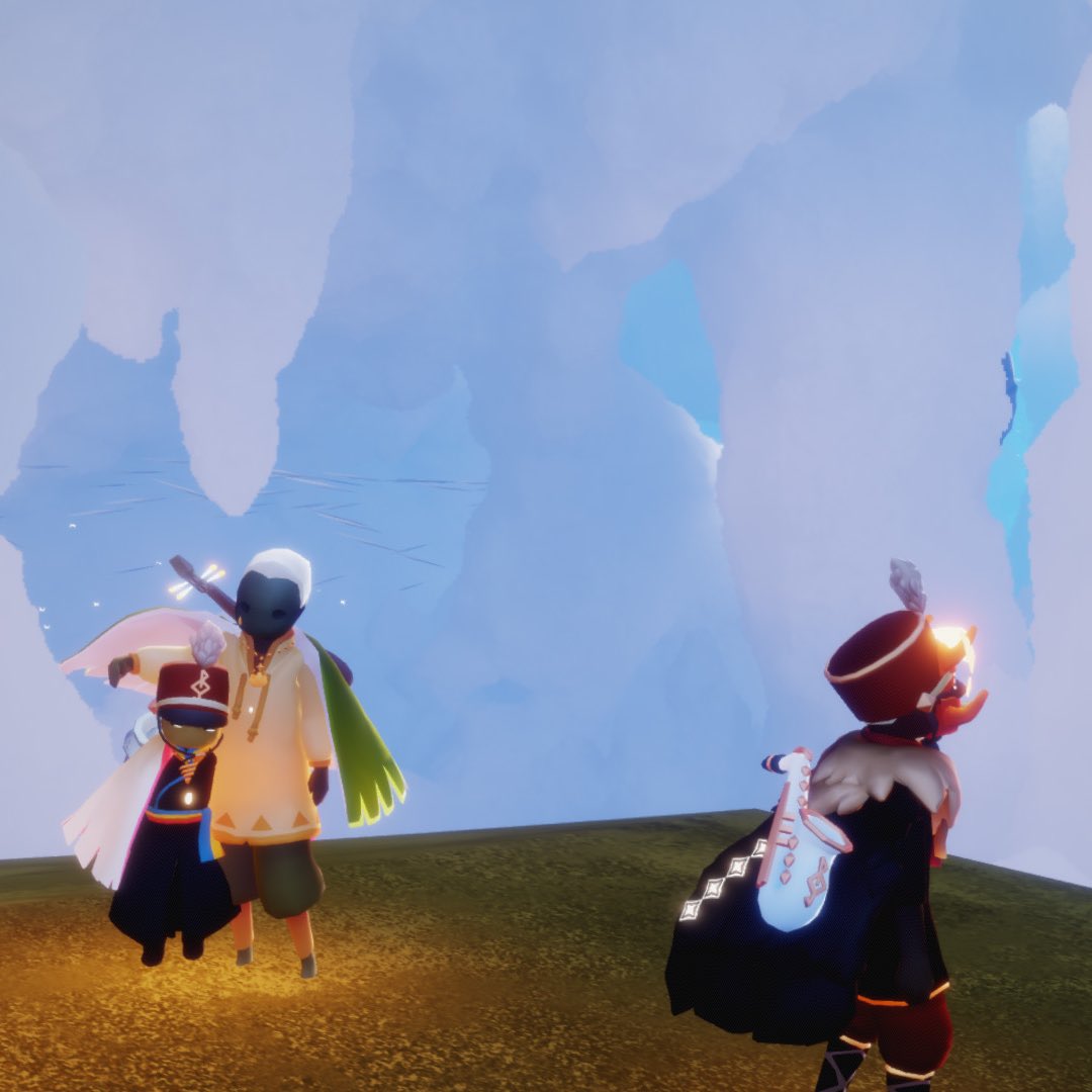 nekotarito's tweet photo. …オィ〜、コッチにも来いよぉ
は、はァぃ…ひいィっ噛まれるぅ〜
#thatskygame #sky星を紡ぐ子どもたち #skycotl #skychildrenofthelight
#hiddenforest #windpaths #homeskychildren https://t.co/O3SoUgWV8E