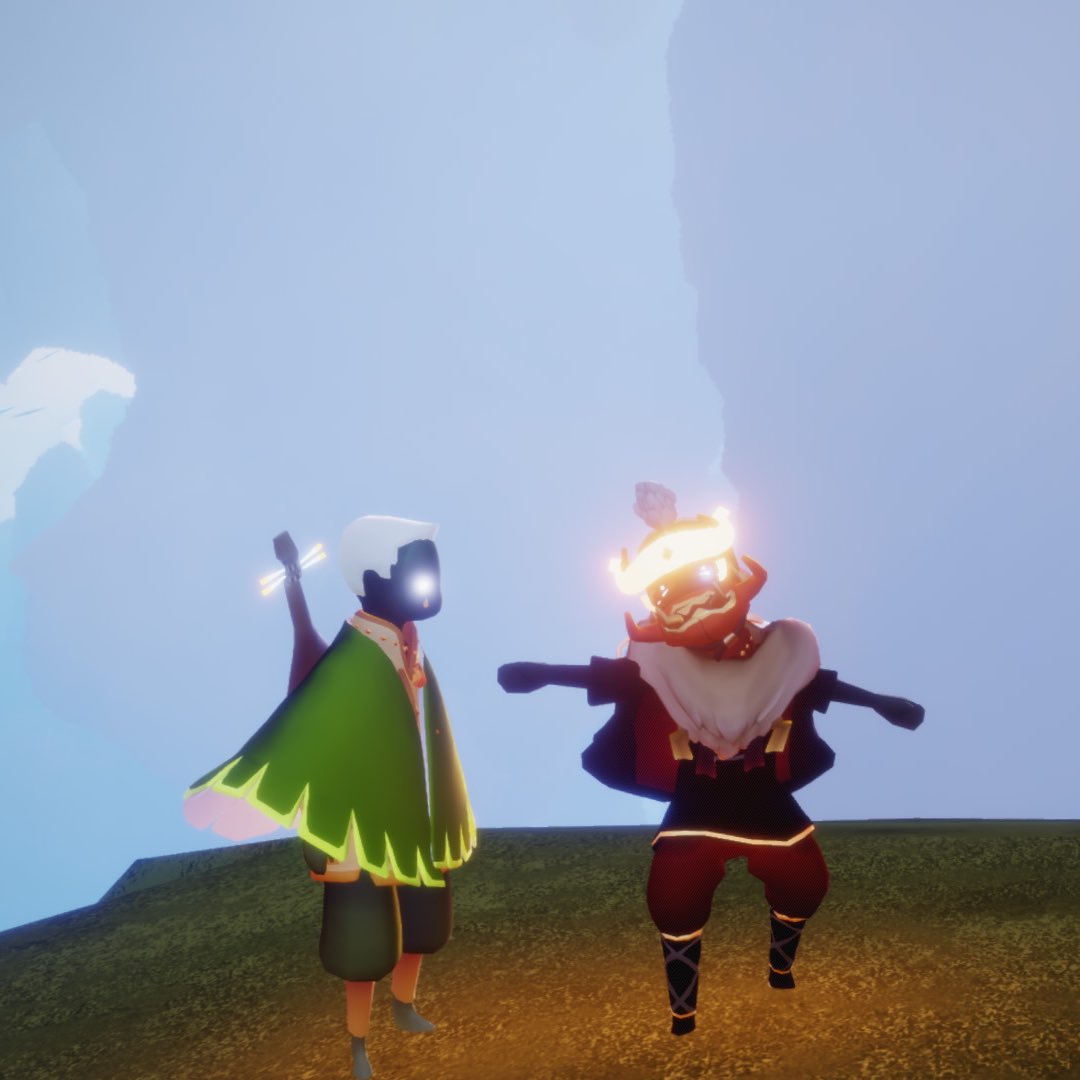 nekotarito's tweet photo. …オィ〜、コッチにも来いよぉ
は、はァぃ…ひいィっ噛まれるぅ〜
#thatskygame #sky星を紡ぐ子どもたち #skycotl #skychildrenofthelight
#hiddenforest #windpaths #homeskychildren https://t.co/O3SoUgWV8E