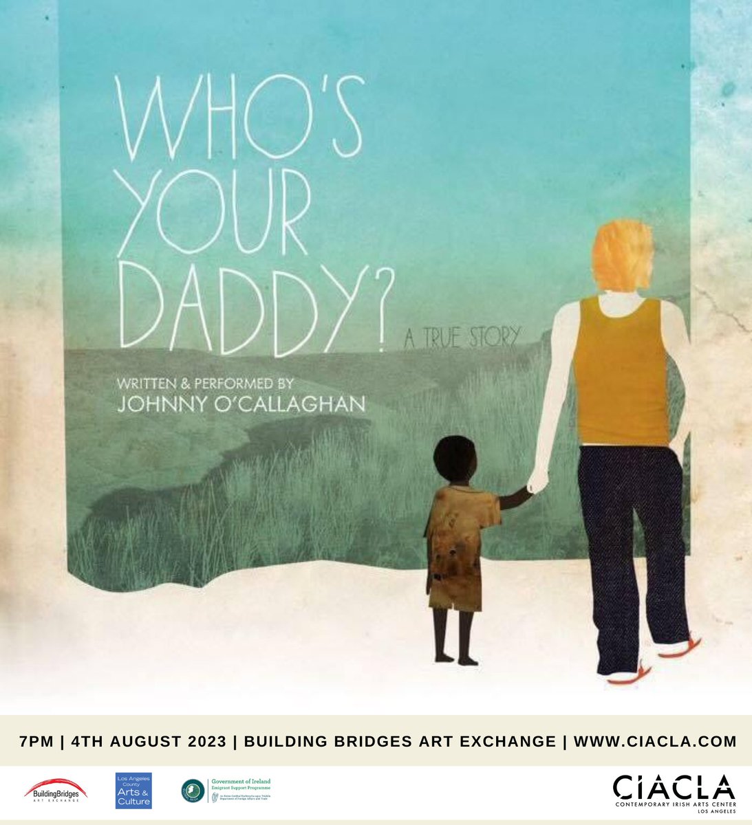 CIACLA (@ciac_la) on Twitter photo You are invited to a staged reading of ‘Who’s your Daddy?’ on Friday August 4th at 7pm, presented by CIACLA - Contemporary Irish Arts Center Los Angeles at Building Bridges Arts Exchange, Bergamot Station.
RSVP free Tickets - ciacla.com/whos-your-daddy
<a href="/BBAX_Gallery/">Building Bridges AX</a> <a href="/BergamotSM/">Bergamot Santa Monica</a> You are invited to a staged reading of ‘Who’s your Daddy?’ on Friday August 4th at 7pm, presented by CIACLA - Contemporary Irish Arts Center Los Angeles at Building Bridges Arts Exchange, Bergamot Station.
RSVP free Tickets - ciacla.com/whos-your-daddy
<a href="/BBAX_Gallery/">Building Bridges AX</a> <a href="/BergamotSM/">Bergamot Santa Monica</a>