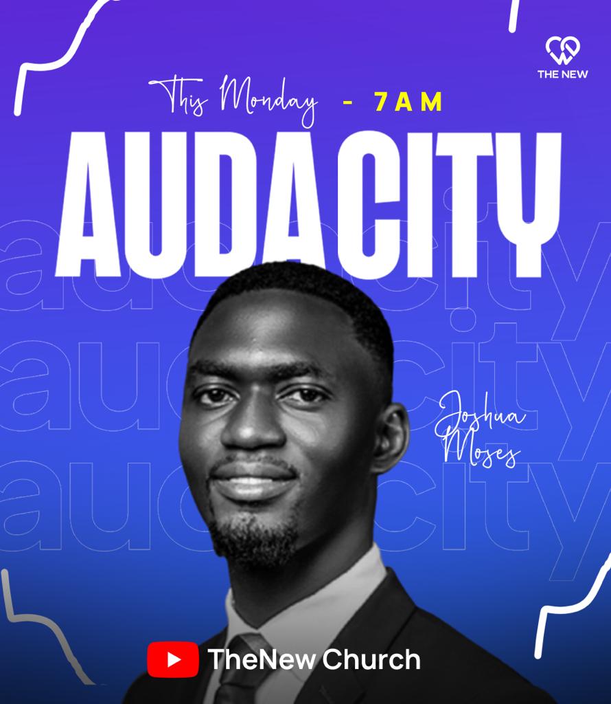 TheNew_ikeja's tweet photo. AUDACITY;
Our weekly dose of receiving fully loaded wisdom!
•
Tomorrow at 7am, we will be airing another episode on our YouTube channel, featuring our Deacon Joshua Moses @mosesjoshuaovie 

Don’t miss this session, share the link and let’s start our week right. 

#AudacityWithPS https://t.co/dK5bRhQ77c