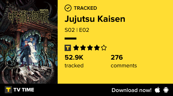 hungryandhappy's tweet photo. I've just watched episode S02 | E02 of Jujutsu Kaisen!  https://t.co/jMKSdd2NWG #tvtime https://t.co/rSzPIg2RmE