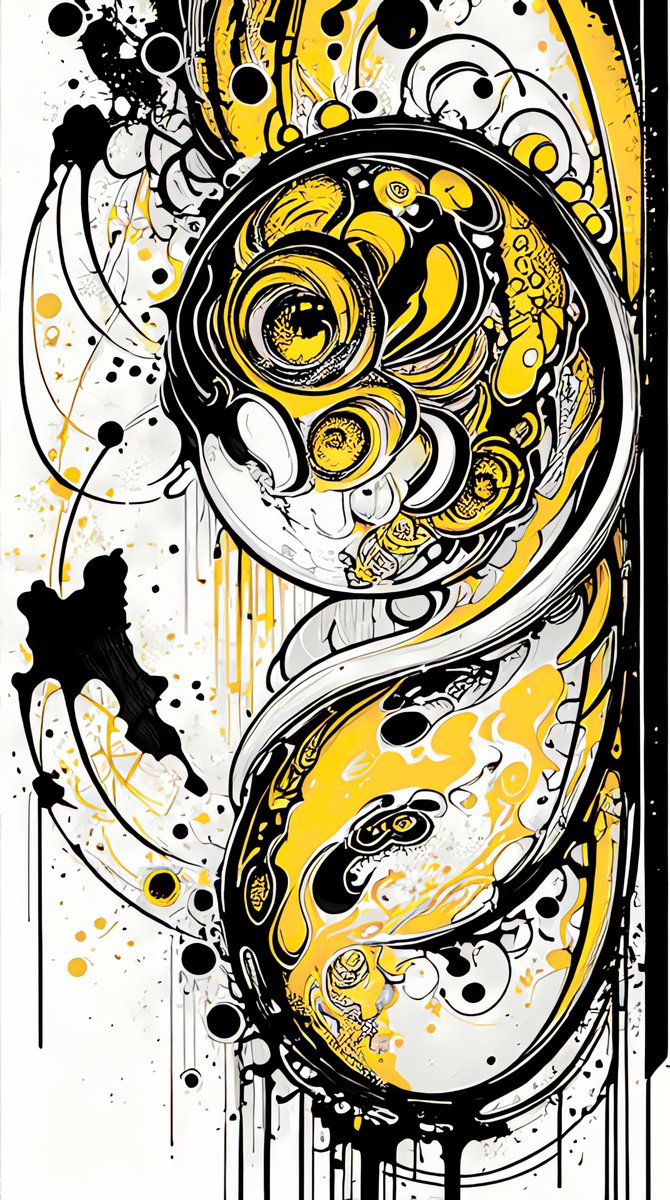 BadToxic's tweet photo. Large #Eyes #Yellow #Ink via #Auto1111 #StableDiffusion #GhostMix v20 #LoRAInk #safetensors #Deforum v3.0 DPM++2M Karras, PC #largeEyes #largeEyed #cartoon #splashing #abstract #psychedelic #ink #inkArt #neon #neonColors #intricateDetail #AI #AIArt #Art #Kunst https://t.co/4GTLrC29Ul