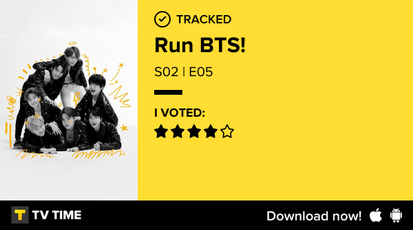 bronyo's tweet photo. I've just watched episode S02 | E05 of Run BTS!! #runbts  https://t.co/lauHtrsLKF #tvtime https://t.co/zIgIuaApW1