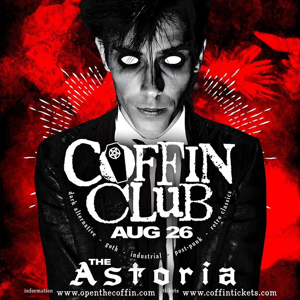 evilyn_13's tweet photo. Join me at @coffin_club_yvr at the Astoria on Saturday August 26, presented by @Get_Restricted 💀
#gothparty #alternativemusic #Vancouverevents #CoffinClub https://t.co/HyX35N8NRu