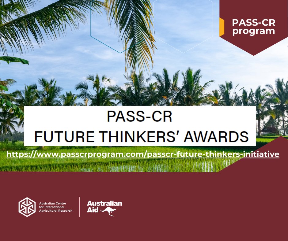 Good luck to this year's applicants of the @ACIARAustralia PASS-CR Future Thinkers' Awards! The examination panel will be meeting soon to review the applications and we look forward to getting the results and sharing the good news. #TeamFiji #TeamFNU #TeamUSP