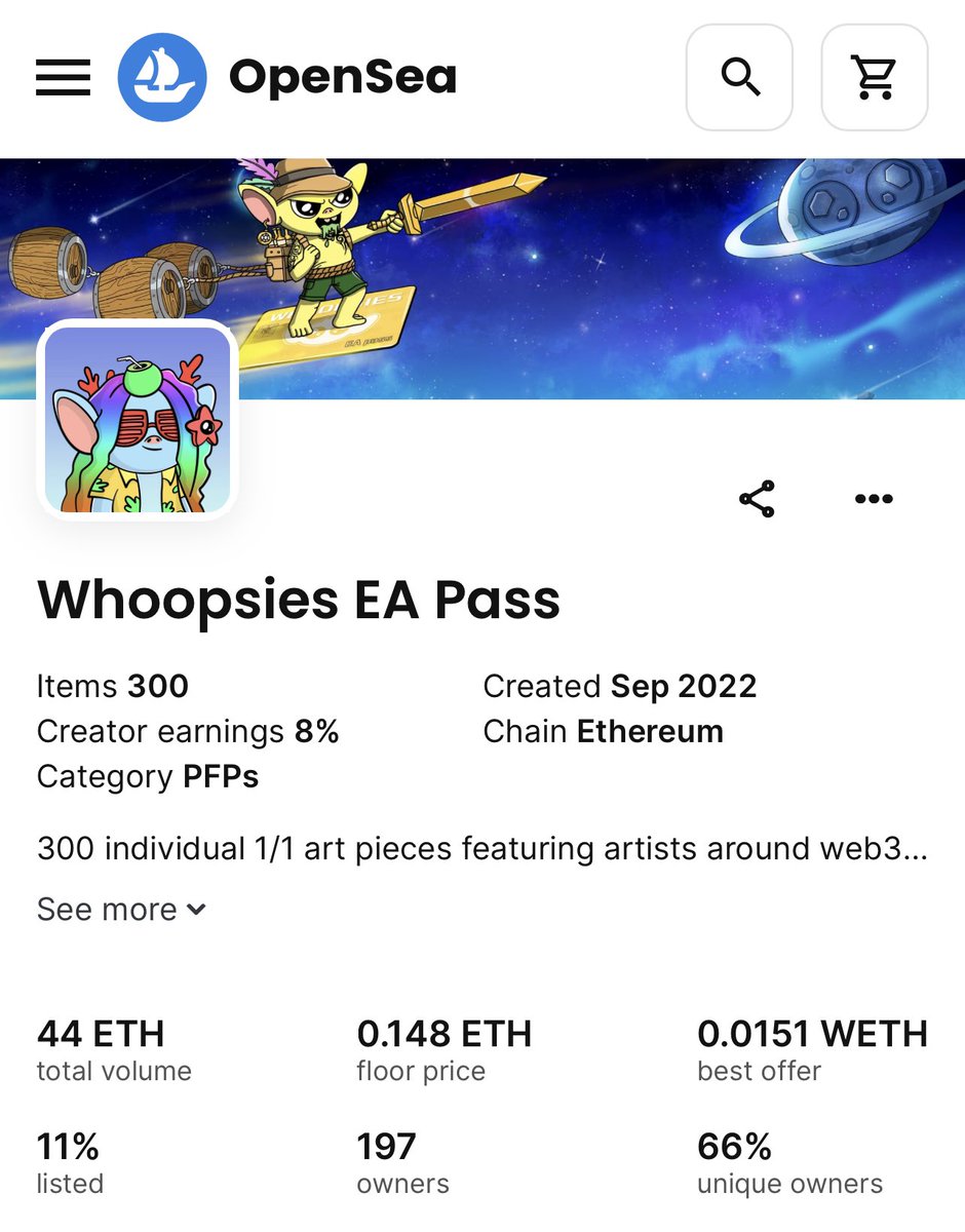 Speaking of undervalued artwork . 

300 individual 1/1 art pieces featuring artists around web3 space including and not limited to Ty Wright ( Spiderverse ) , <a href="/Kentasi2/">Kentasi Studio</a> , <a href="/cabralcf_/">Cab 🪐</a> (Spaceriders) <a href="/missifusita/">ⓜⓘⓢⓢⓘⓕⓤⓢⓘⓣ🅰️ ORIGIN🅰️L</a> <a href="/c14ron88/">c14ron</a> <a href="/WillyEsthetics/">willy</a> and other legends. 

Each 1/1 piece also can
