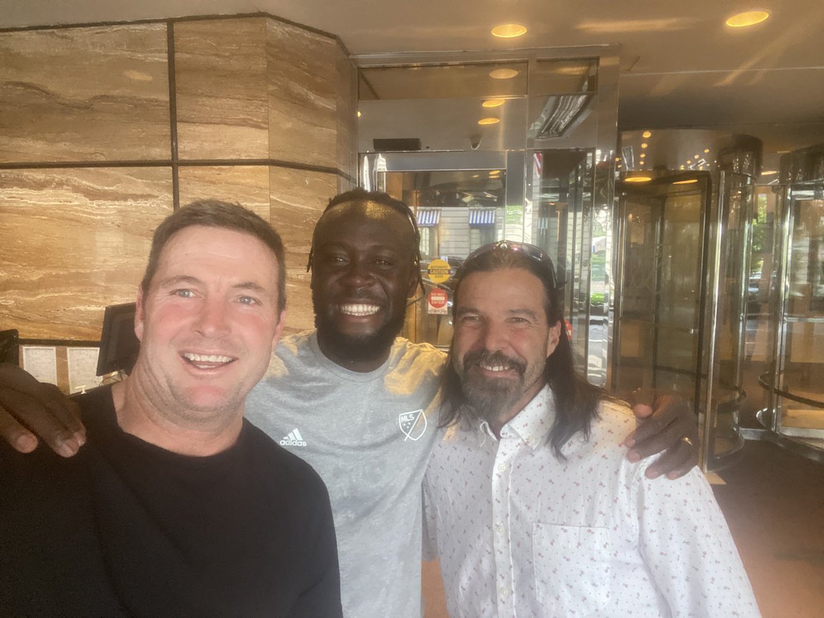 Attackers and Defenders can get along😂 #MLSAllStar   
Happy for this young striker-