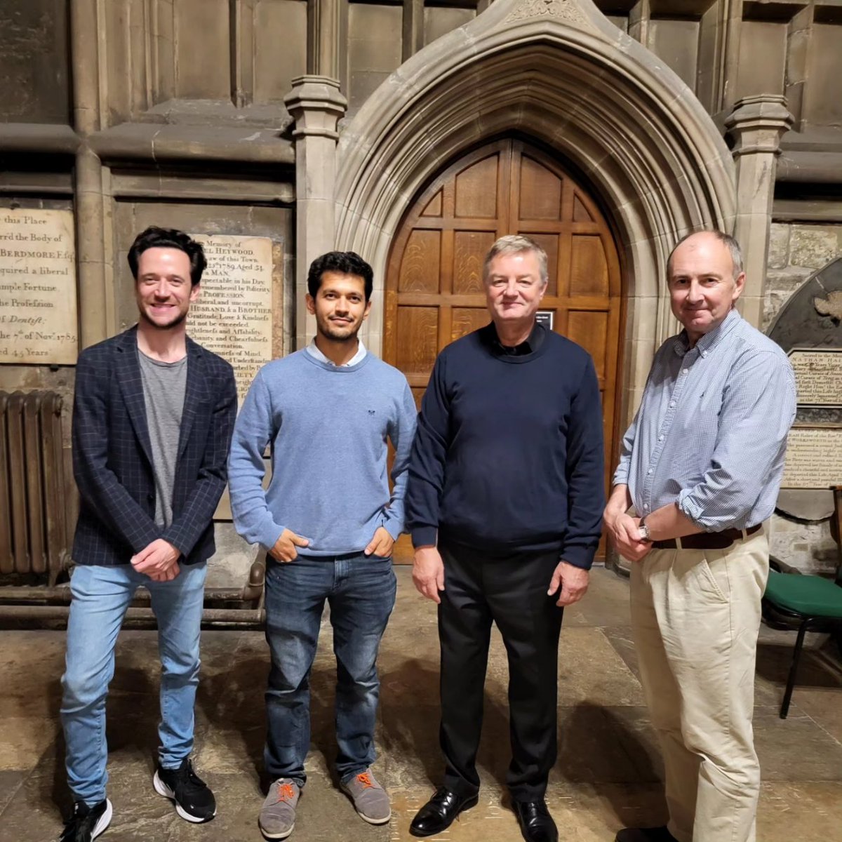 The @MagginiQuartet, joined by guest cellist Ashok Klouda, performed Beethoven, Rawsthorne, and Dvorak for a beautiful summer's evening in @StMarysNotts.