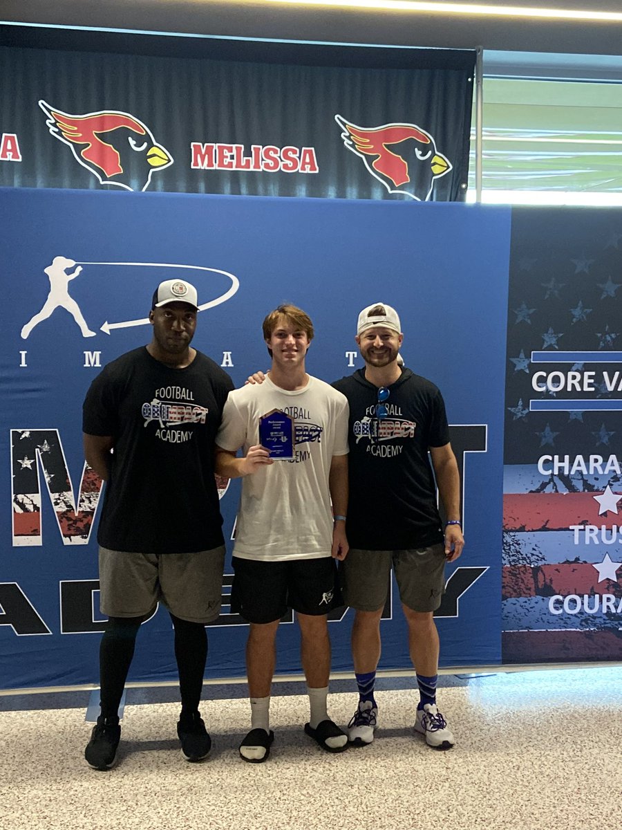 dolindejr's tweet photo. Just had the greatest camp experience ever at @qbimpacttexas. Met some amazing people and heard a moving story by @LILCOREY_TRILL. I am honored to have received the performance award from camp🙏.  
@coach_brodie @CoachGeorge5 @CoachManella @EHSBRAthletics https://t.co/KdDvEgdyzG