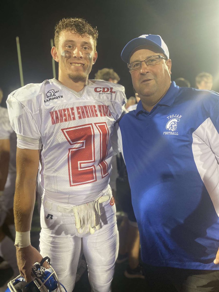 One of the proudest moments you can have as a HS Coach in Kansas is when a player represents your program, your high school, and your community at the <a href="/KSShrineBowl/">Kansas Shrine Bowl</a> Very proud of <a href="/NorrisJerrit/">Jerrit Norris</a> and he had a great game on top of how great a young man he is 💙🏈