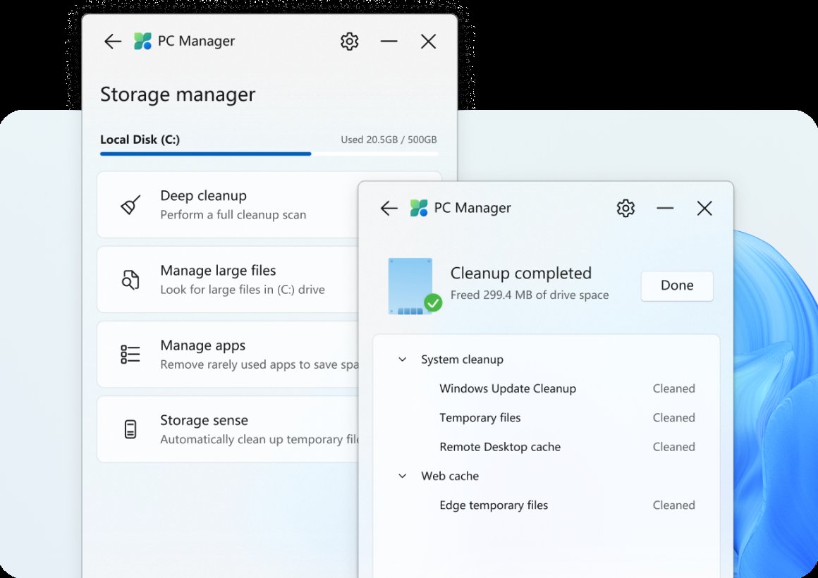 XQ55's tweet photo. رسمي
مدير كمبيوتر مايكروسوفت لنظام تشغيل ويندوز
Microsoft PC Manager
يقوم بالتالي
تنظيف الجهاز
فحص صحة الجهاز
إدارة تطبيقات إقلاع النظام
فحص الحماية

https://t.co/YqfaY8bSbZ https://t.co/135wMZt4Vv