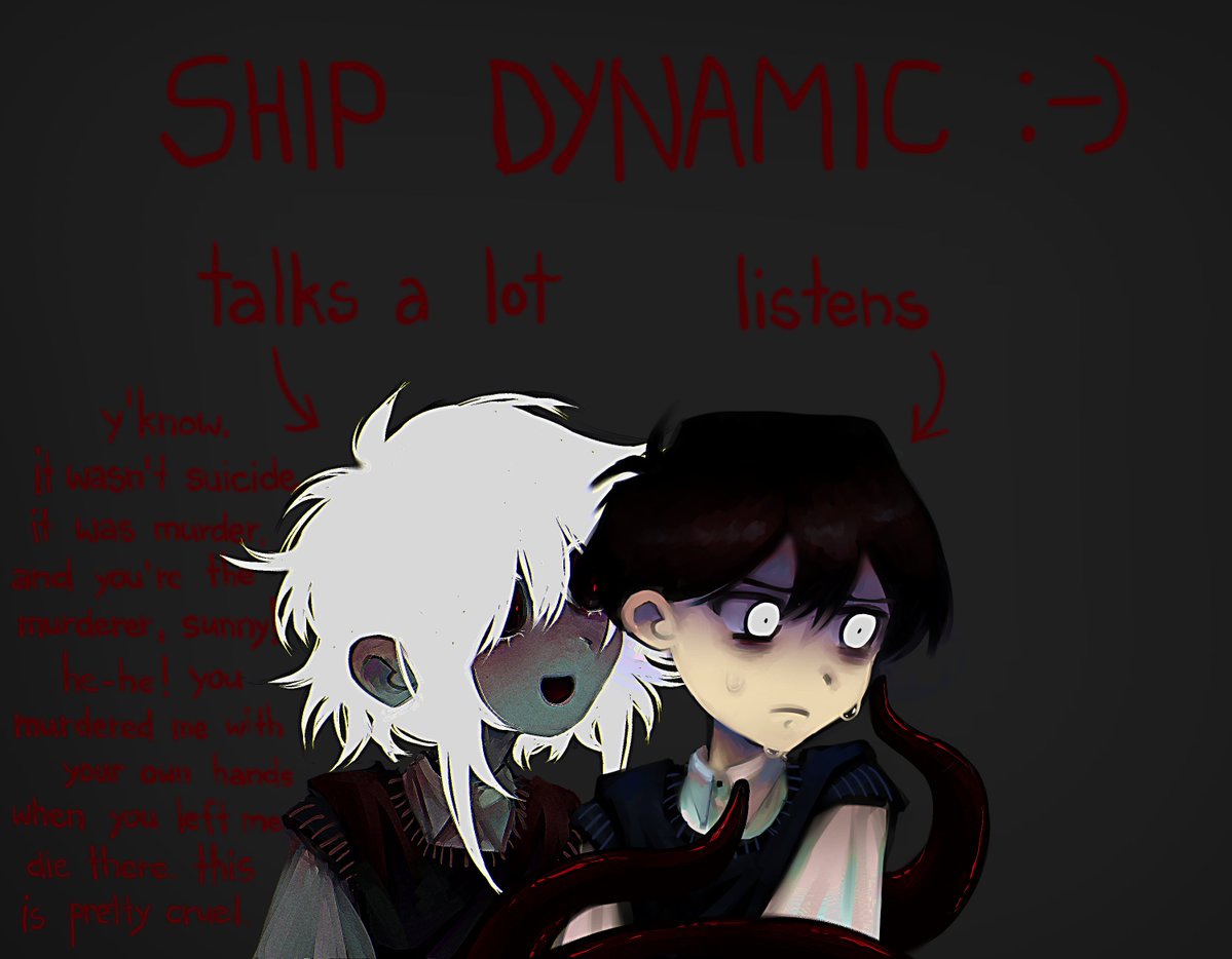 ahh what a lovely relationship! 🤭🪱🪱

#OMORI #OMORIFANART