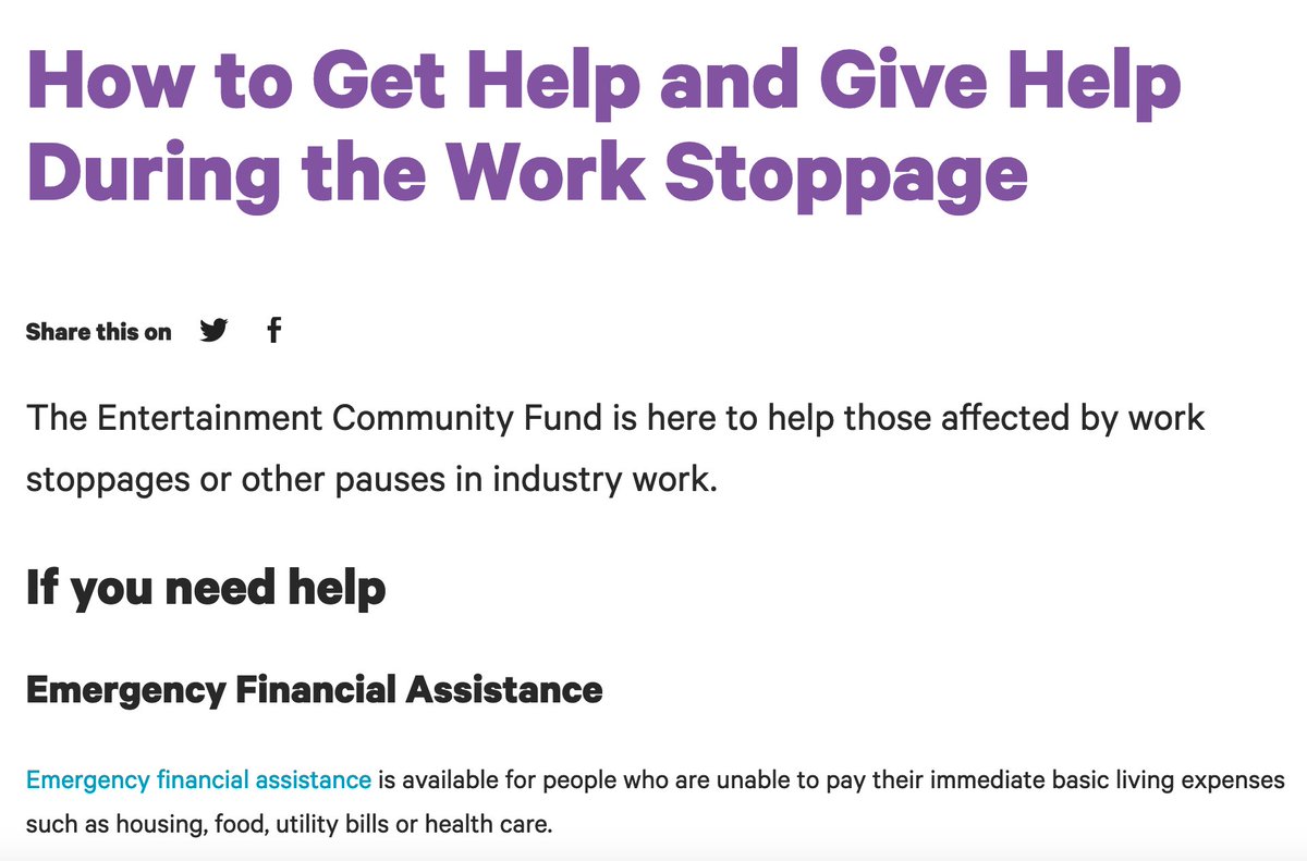 IndieSpace (@indiespacenyc) on Twitter photo If you or other artists you know are impacted by a work stoppage, please visit the Entertainment Community Fund (<a href="/alifeinthearts/">Entertainment Community Fund</a>) website. They have Emergency Financial Assistance and workshops to help support artists.
entertainmentcommunity.org/how-get-help-a… If you or other artists you know are impacted by a work stoppage, please visit the Entertainment Community Fund (<a href="/alifeinthearts/">Entertainment Community Fund</a>) website. They have Emergency Financial Assistance and workshops to help support artists.
entertainmentcommunity.org/how-get-help-a…