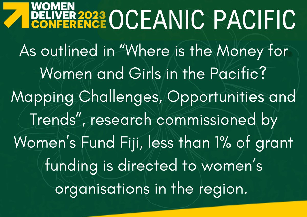 #FeministFunding is about disrupting power and putting resources into the hands of the people most impacted by the problem. Funding for #GenderEquality must be:

✅flexible
✅trust-based
✅long-term
✅participatory

#WD2023OceanicPacific #WD2023Pacific #WD2023