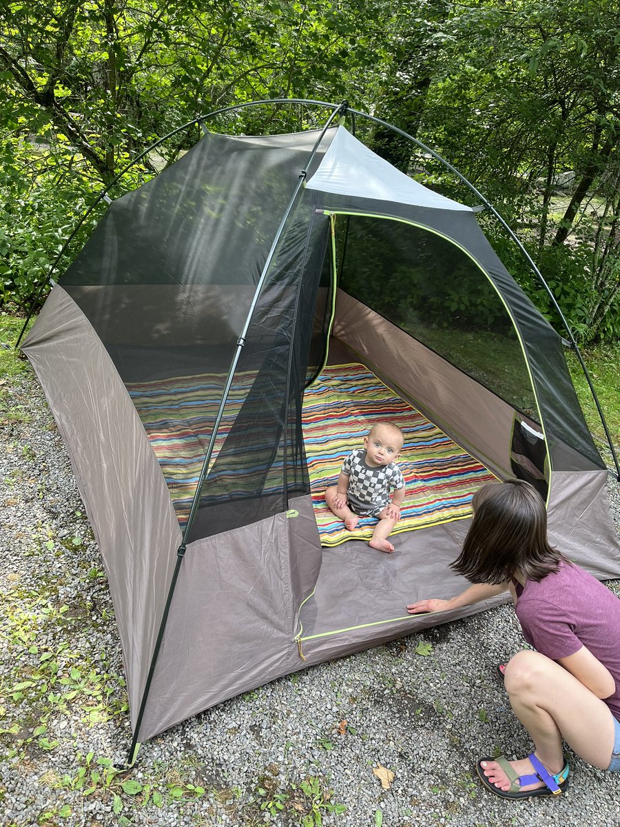 Lunatoons25's tweet photo. Callen’s first true camping trip was a wild one but we pulled through with flying colors! 

Could’ve gone without the typhoons though 😄 @rylee_luna https://t.co/VLgLDsSMfN