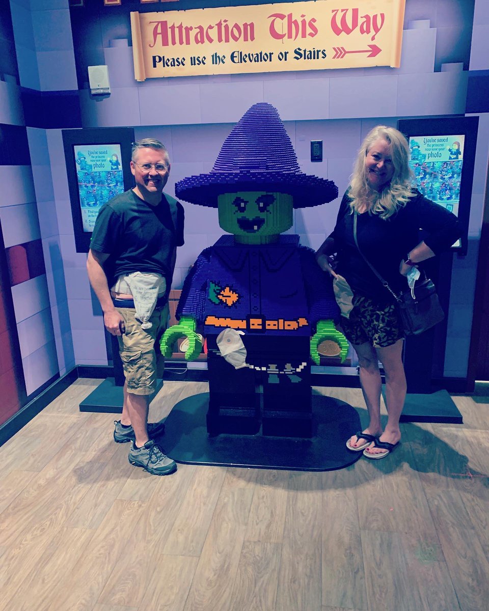 We #ostomybombed a giant #Lego man this weekend at #Legoland Columbus! You know we spread #ostomyawareness everywhere we go! We love to raise awareness for #ibd and #ostomy life. #ibdvisible #ulcerativecolitis #crohns