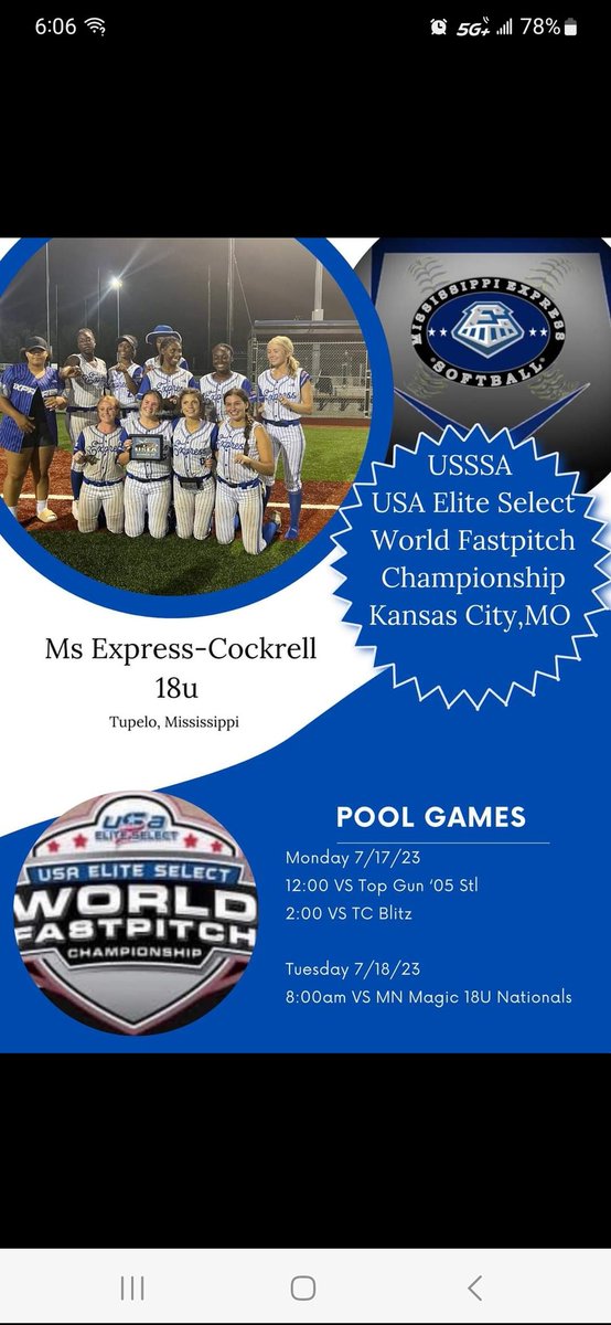 18uExpress's tweet photo. Living in KC for a week looking forward to a great week of 🥎🥎 https://t.co/nXdU9gUYJB