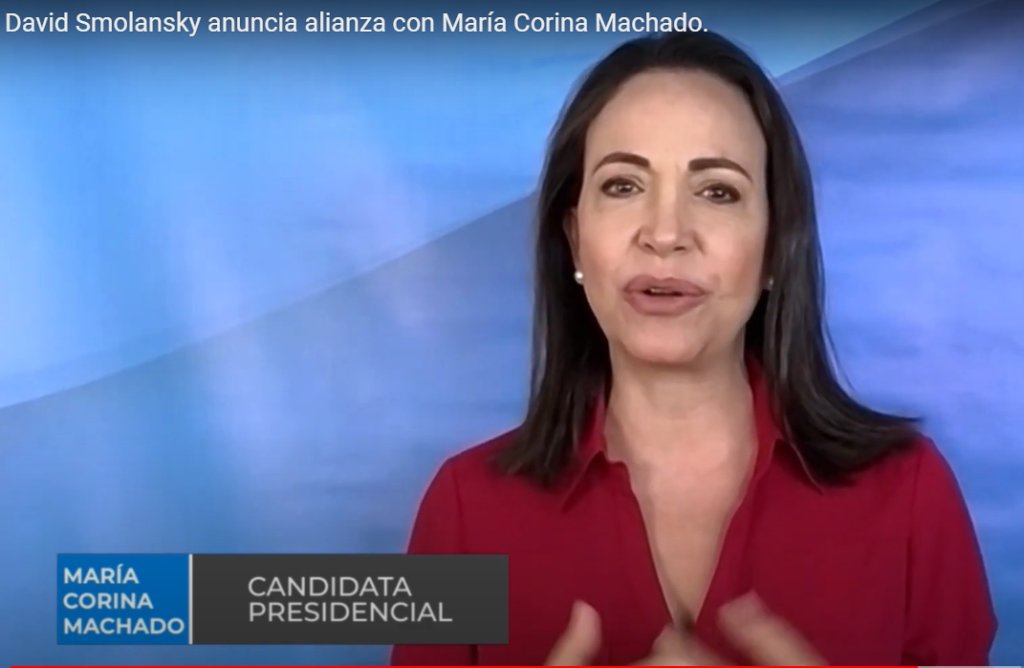 David Smolansky anuncia alianza con María Corina Machado de cara a las elecciones primarias en Venezuela y las presidenciales de 2024 venmundo.com/david-smolansk… <a href="/dsmolansky/">David Smolansky</a> <a href="/MariaCorinaYA/">María Corina Machado</a> #primarias #Venezuela🇻🇪