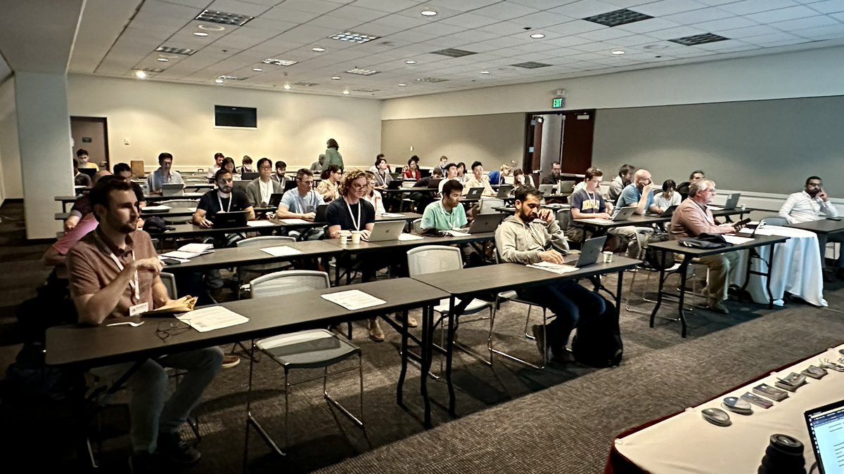 SARevangelist's tweet photo. ���️.@IGARSS Crowd🛰️
Our @Ak_Satellite “#SAR At Scale” @igarss tutorial is in full swing 🥳. Currently, @RS_Forrest is showing InSAR time series analysis with #MintPy. Come by room 211 &amp; pull up a chair 🪑! @aJollyAdventure &amp; Alex Lewandowski are here too.
#GoldenAgeOfSAR https://t.co/wDHfzL1B78