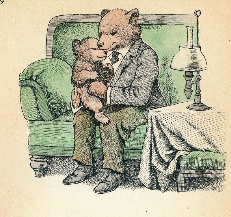 ElliottBlackwe3's tweet photo. Good night, dear magical Twitter folk.  Tonight, I will leave with this illustration by Maurice Sendak from Little Bear's Visit. https://t.co/BvezZ9M7P6