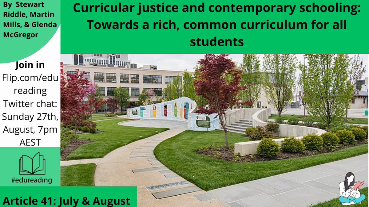 steven_kolber's tweet photo. #edureading 41 - Talking curriculum, and Justice, the social kind - and a rich, common curriculum. Keen to hear from @TomMahoneyEdu @mroliphantadl @DrHeery @ecogeog @a_happy_teacher @MikahliaHolmes share your thoughts? https://t.co/ROAwOe0qaL paper: https://t.co/u4TNfXvrGe https://t.co/nztl0SdvOO